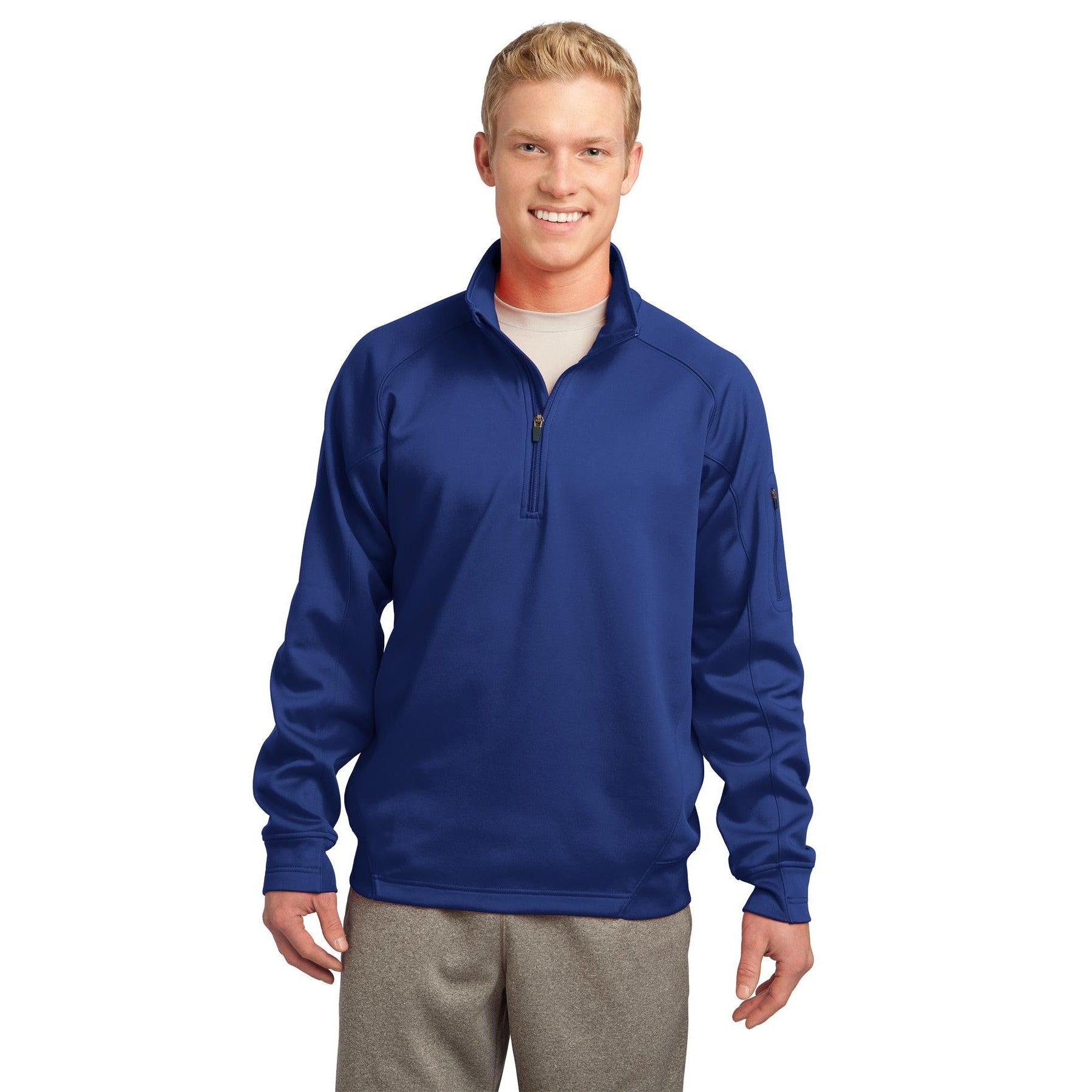Sport-Tek-Sport-Tek® Tech Fleece 1/4-Zip Pullover. F247-MedTech-6
